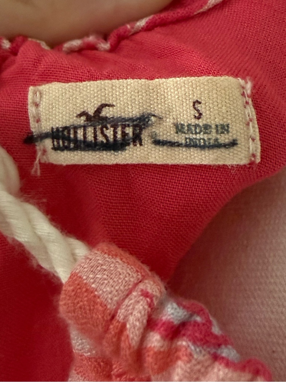 Vintage Hollister Mini Dress Y2K Pink Floral Mini Dress Coral Accents Halter Tie - Picture 7 of 9